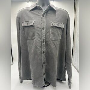 Men’s Old Ranch Sprague organic‎ cotton button down shirt size Large.